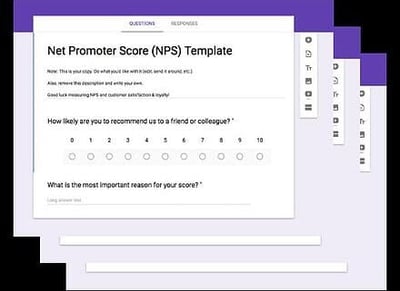 net promoter score questionnaire templates
